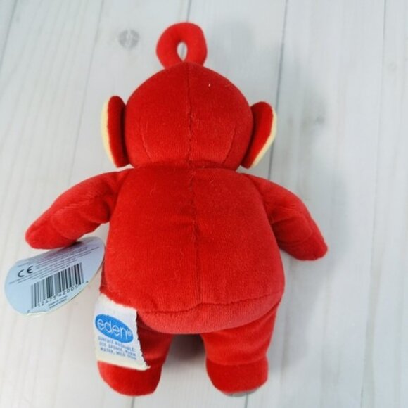 Vintage 1998 Teletubbies Po Red Sparkle Belly Plush Stuffed Toy Doll 7" Eden Tag - Picture 3 of 8